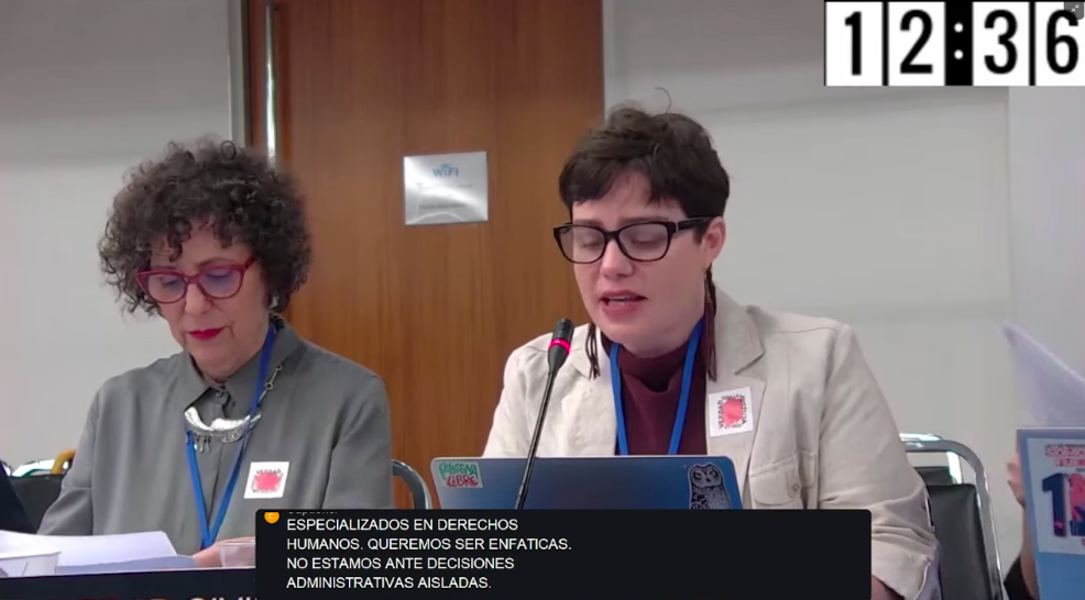 Intervención de la delegación chilena ante la CIDH